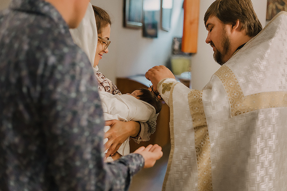 Крещение Сергея. Храм Никольский. Семейный фотограф в Сургуте