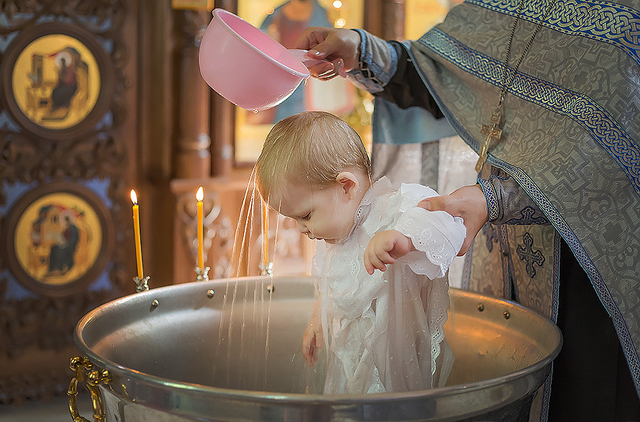 Крещение Дениса. Храм Георгия Победоносца. Семейный фотограф в Сургуте