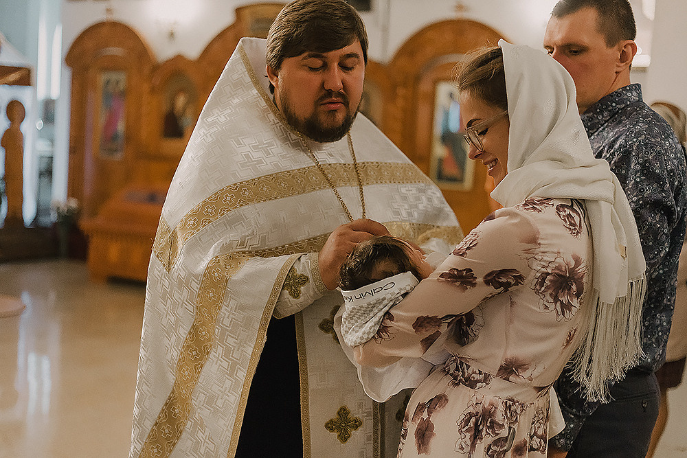 Крещение Сергея. Храм Никольский. Семейный фотограф в Сургуте