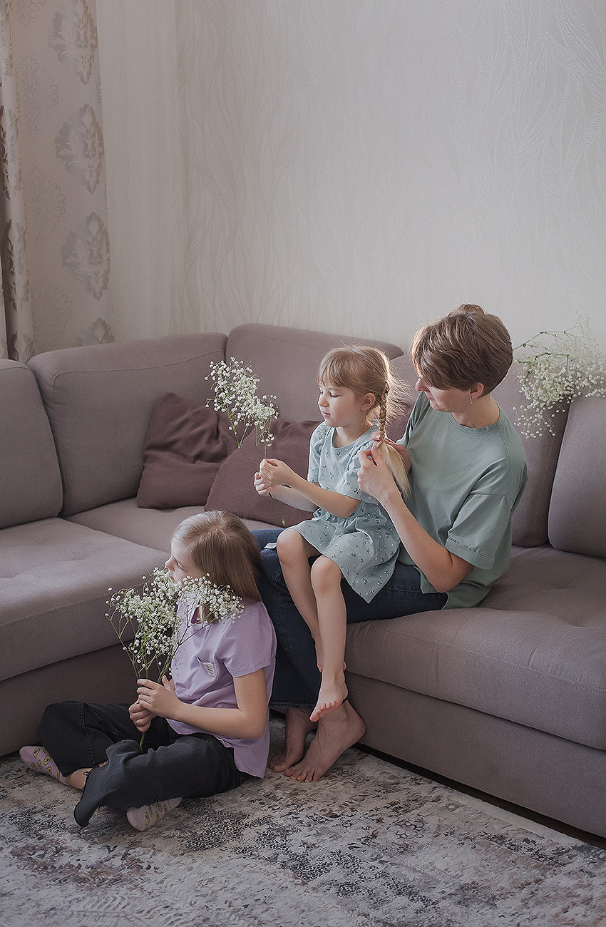 Яна и дочки. Семейный фотограф в Сургуте