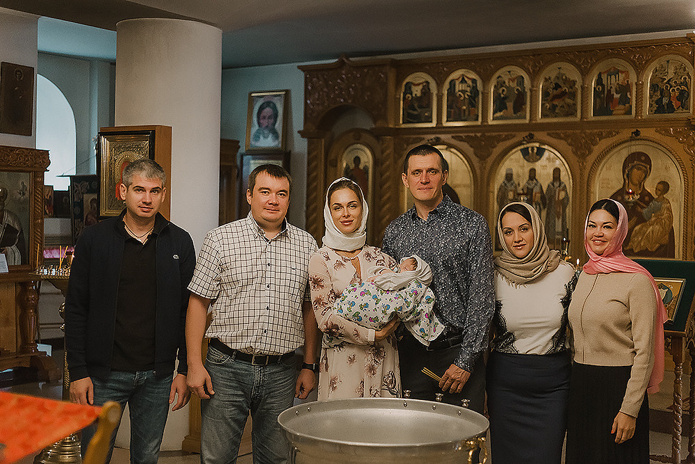 Крещение Сергея. Храм Никольский. Семейный фотограф в Сургуте