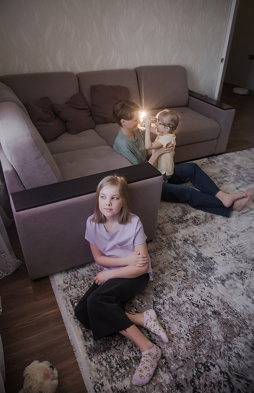 Яна и дочки. Семейный фотограф в Сургуте