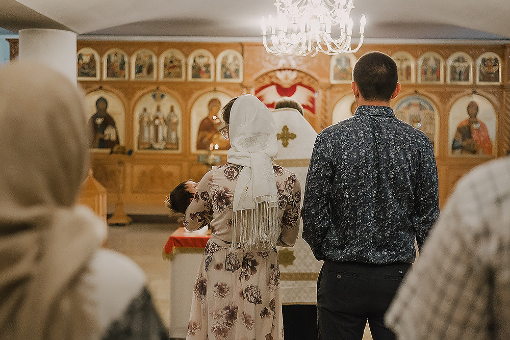 Крещение Сергея. Храм Никольский. Семейный фотограф в Сургуте