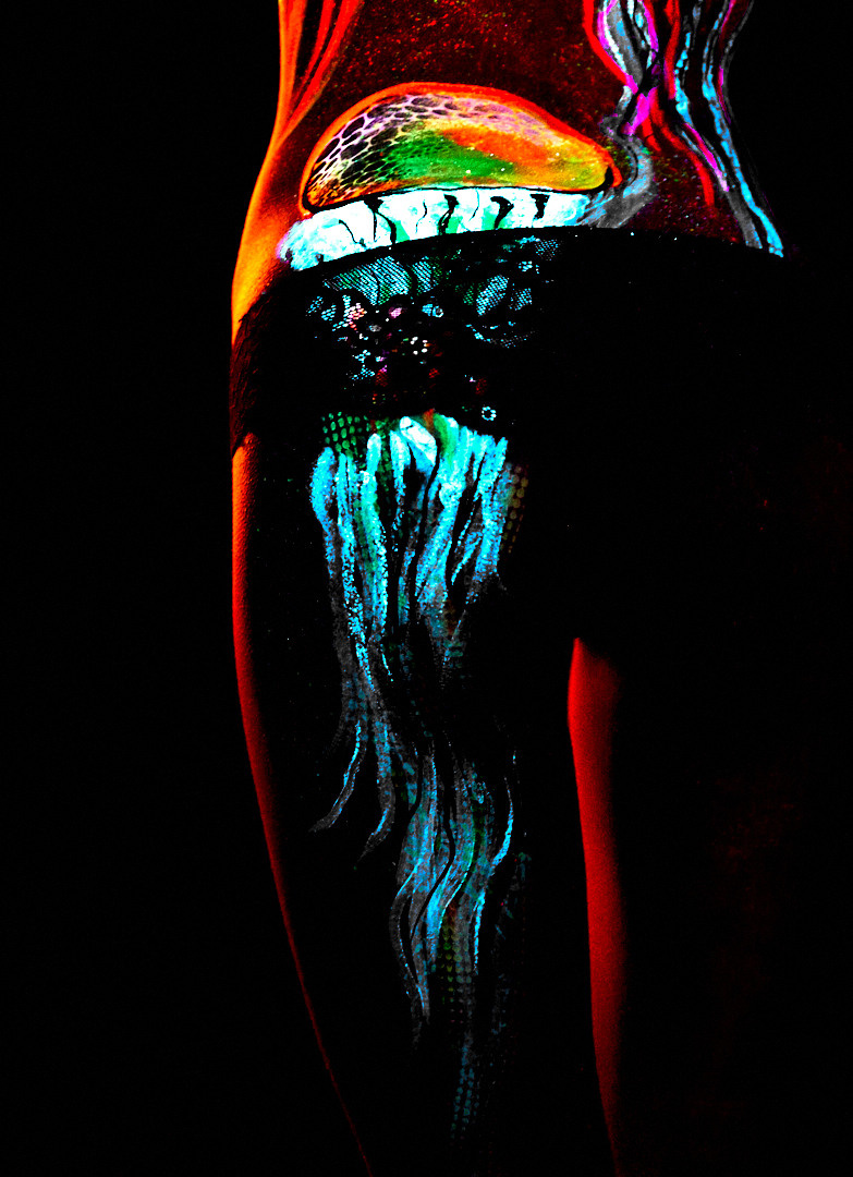 Аква, мука, краски холи, неон. ФотоРецептура