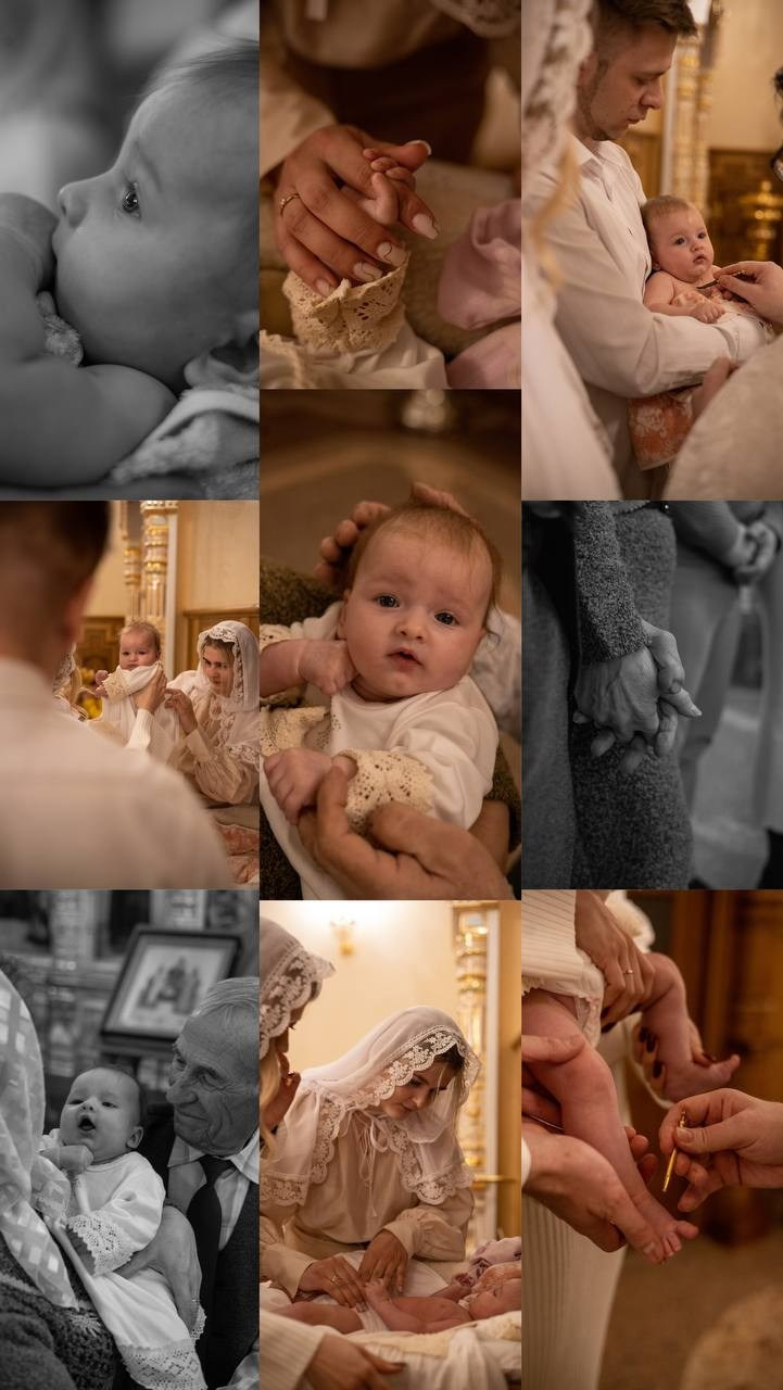 Съемка Таинство Крещения. Фотограф новорожденных Воронеж