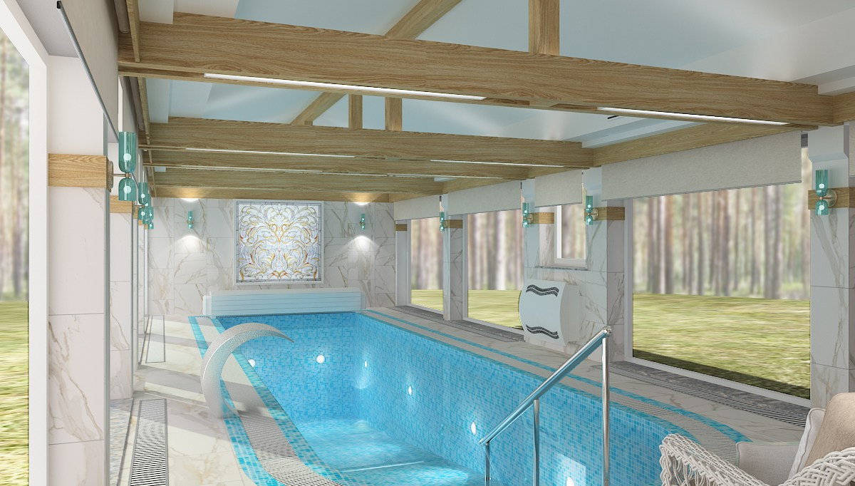 Бассейн в Ильечёво. Дизайнер в Санкт-Петербурге Дмитрий Цыбулько