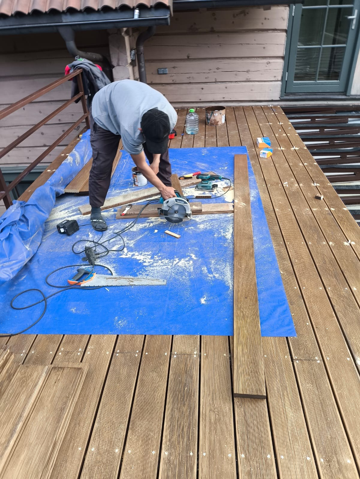 Объект МД-013 КП Графские пруды (полный ремонт террасы). Строительная компания «Милый дом» МД. Москва и Московская область