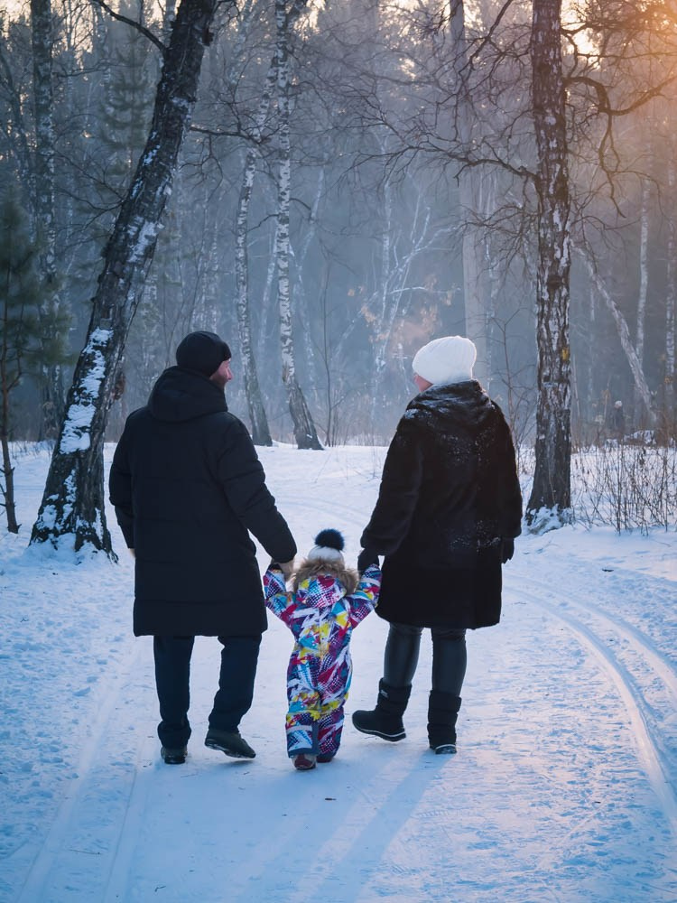 Зима в Студгородке. Семейный детский фотограф в Красноярске Скачкова Юлия