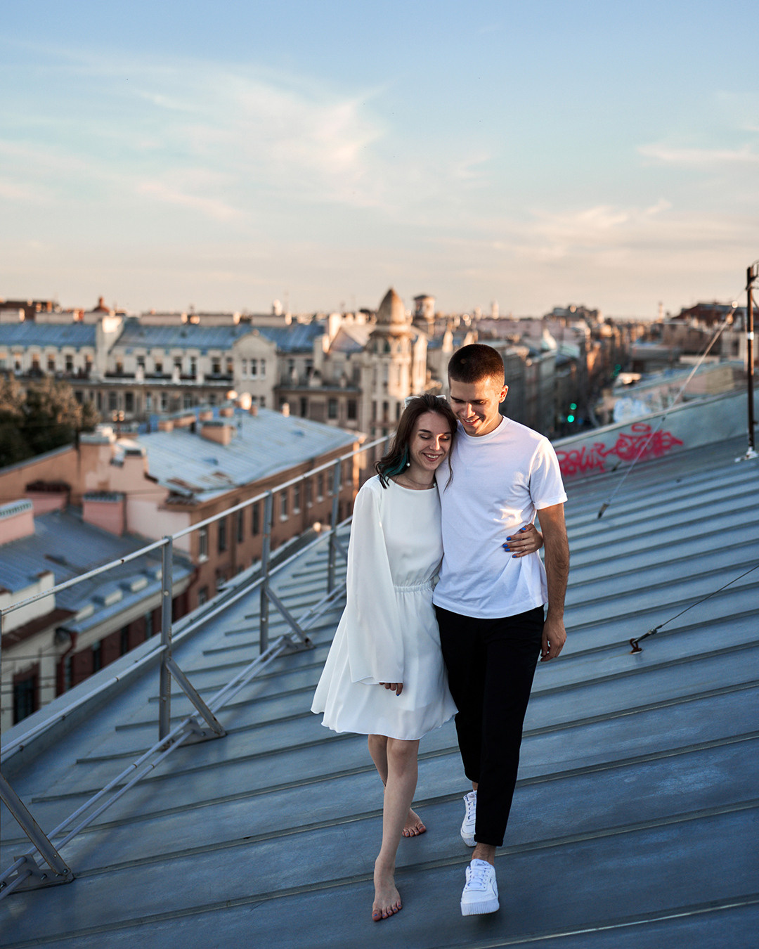 Любовь на крыше. Лилия Павлова фотограф в Санкт-Петербурге Питер СПб Фотопрогулки Спб lilyincity