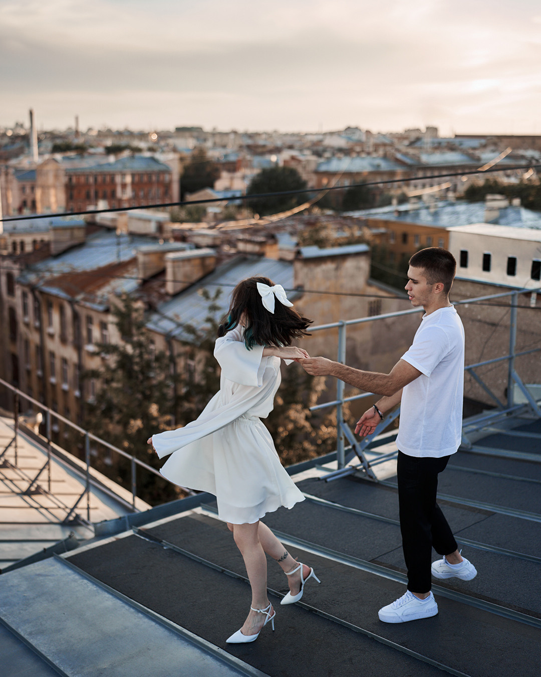 Любовь на крыше. Лилия Павлова фотограф в Санкт-Петербурге Питер СПб Фотопрогулки Спб lilyincity