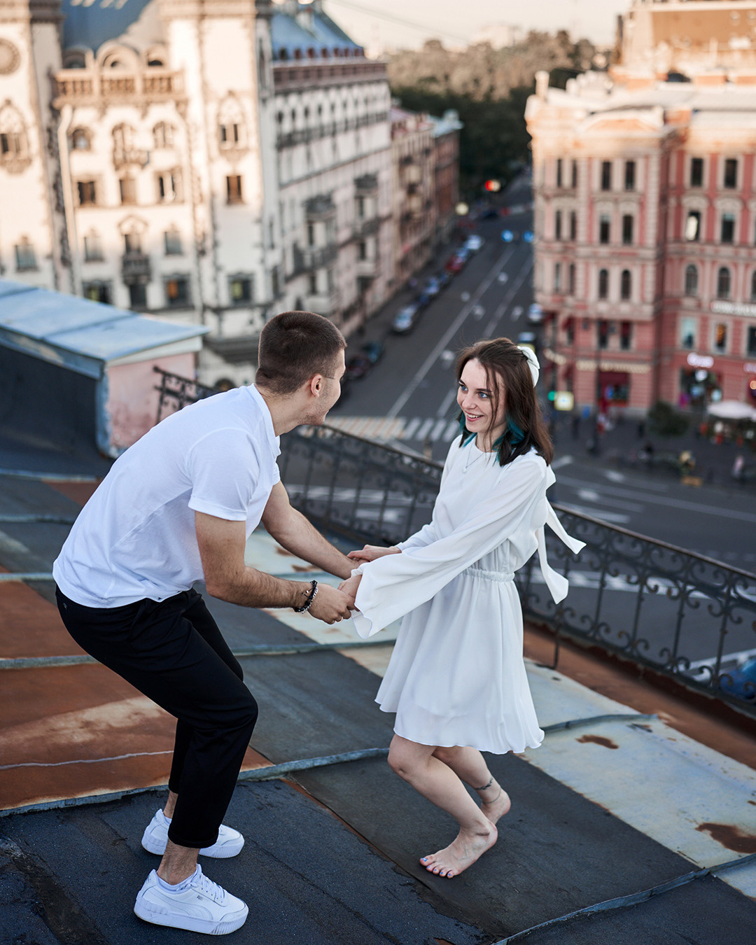 Любовь на крыше. Лилия Павлова фотограф в Санкт-Петербурге Питер СПб Фотопрогулки Спб lilyincity