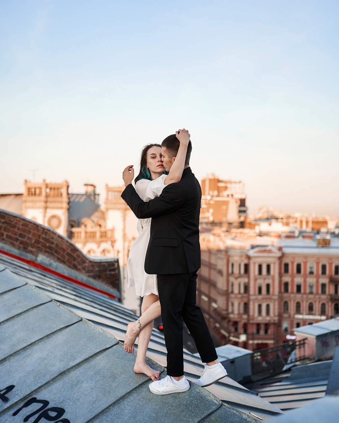 Любовь на крыше. Лилия Павлова фотограф в Санкт-Петербурге Питер СПб Фотопрогулки Спб lilyincity