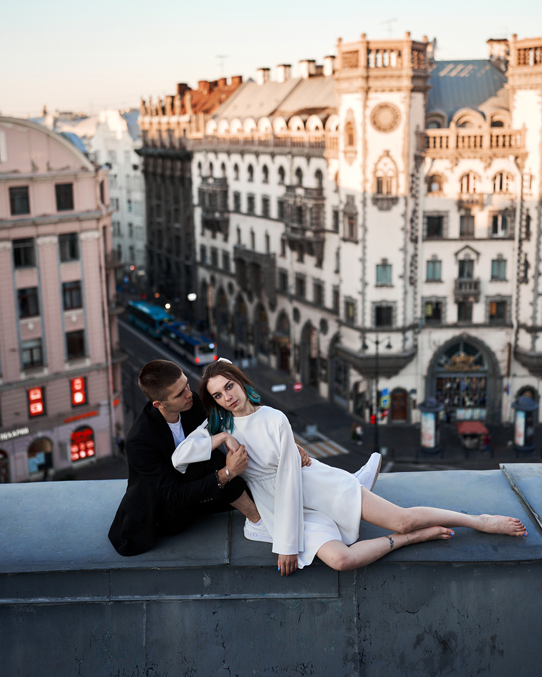 Любовь на крыше. Лилия Павлова фотограф в Санкт-Петербурге Питер СПб Фотопрогулки Спб lilyincity