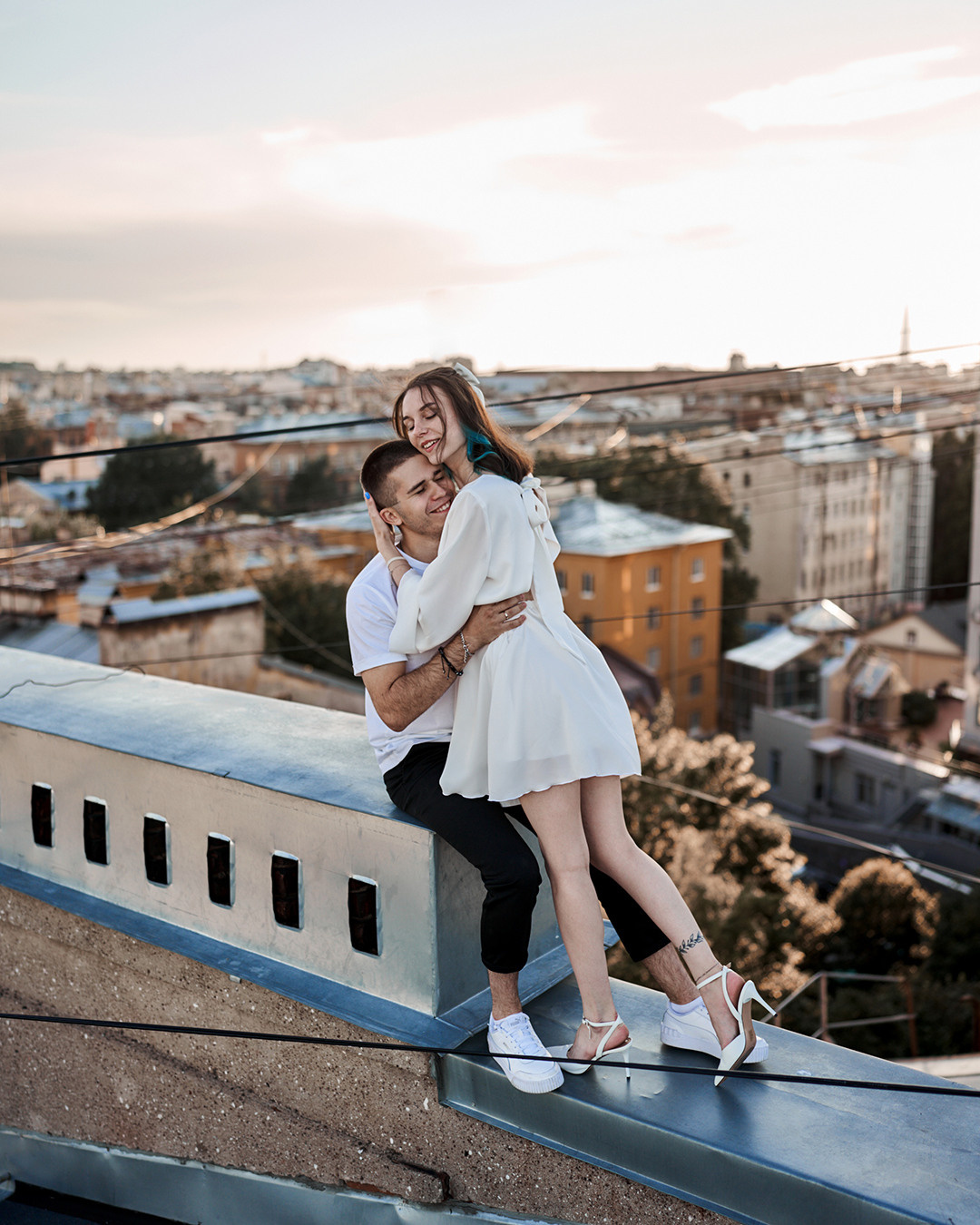 Любовь на крыше. Лилия Павлова фотограф в Санкт-Петербурге Питер СПб Фотопрогулки Спб lilyincity