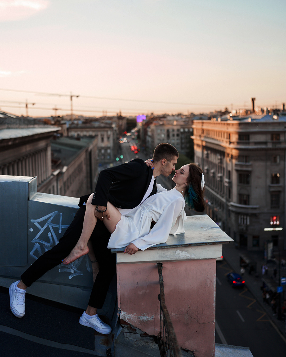 Любовь на крыше. Лилия Павлова фотограф в Санкт-Петербурге Питер СПб Фотопрогулки Спб lilyincity