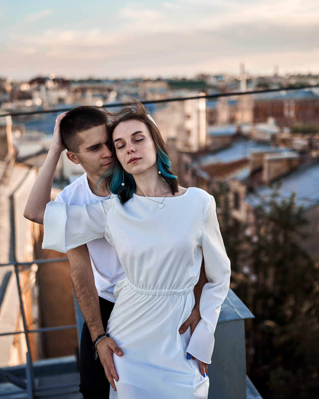 Любовь на крыше. Лилия Павлова фотограф в Санкт-Петербурге Питер СПб Фотопрогулки Спб lilyincity