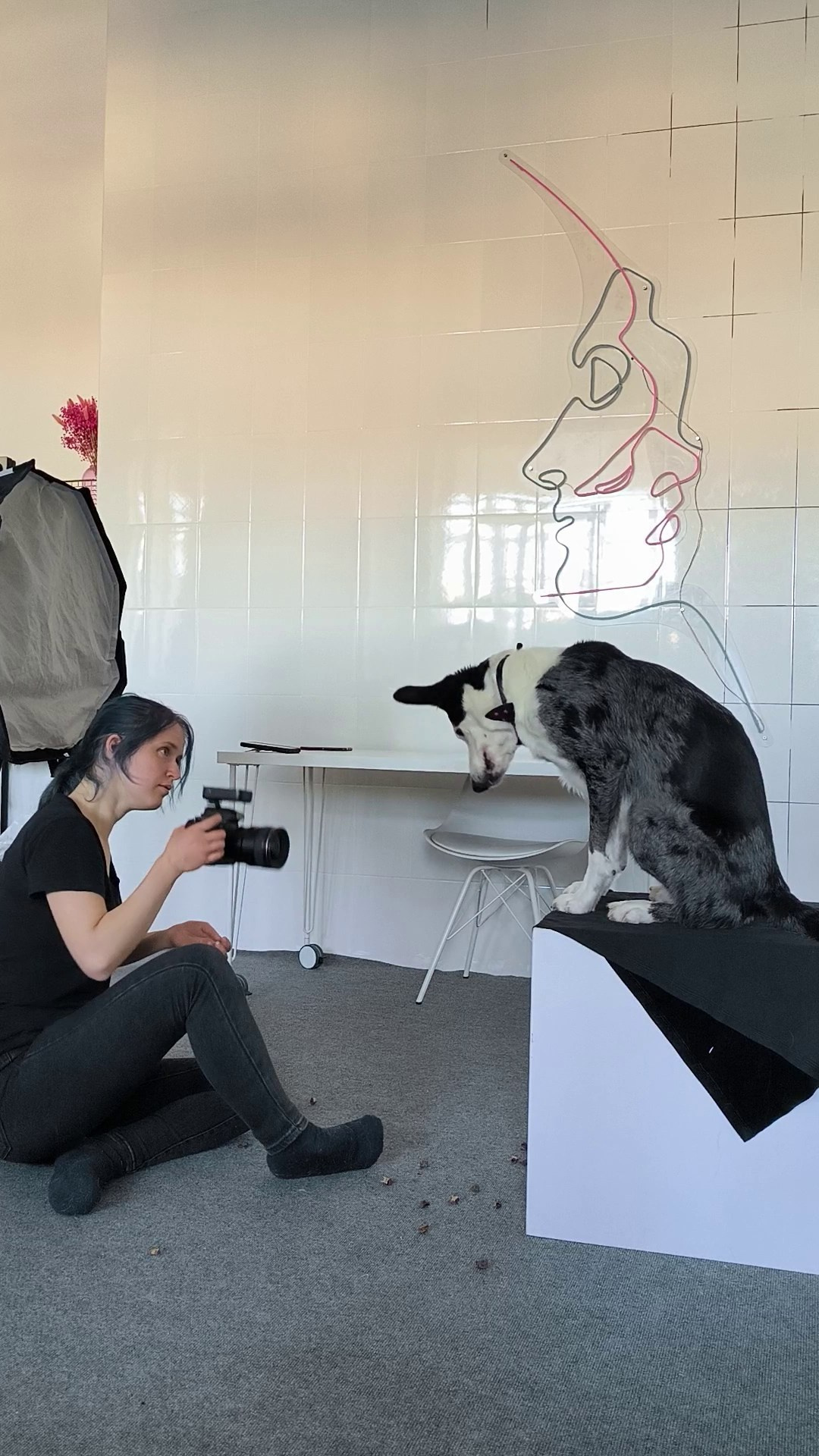 Съёмка в студии «ловля кусочка». Фотограф Анна Тюрина