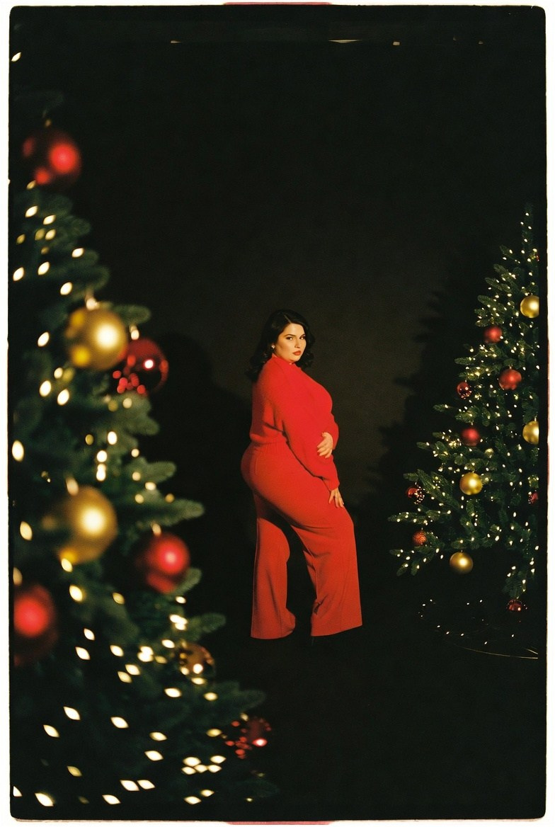 Плюс сайз в красном