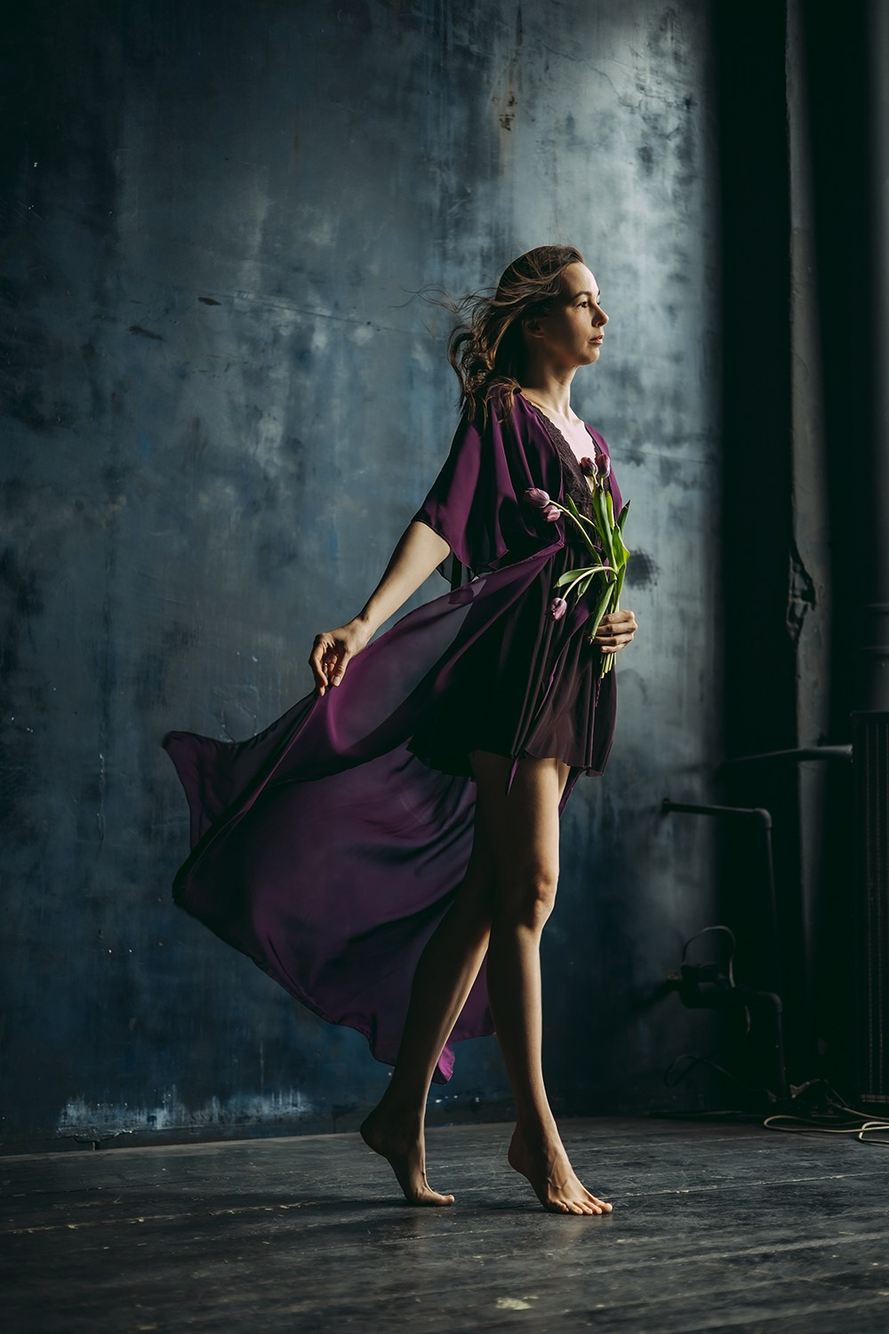 Женский художественный портрет в студии. Семейный и детский фотограф в Москве Анна Чертополох