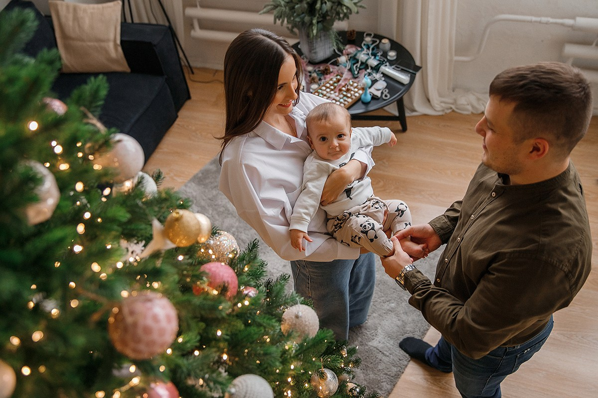 Зимняя фотосессия в студии. Фотограф Олеся Жомер