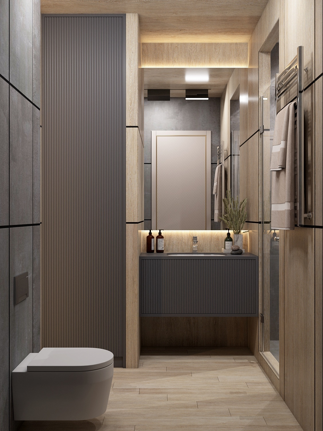 Стильный современный санузел