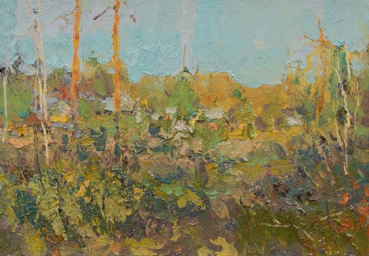 На рассвете. Художник Александр Каверин