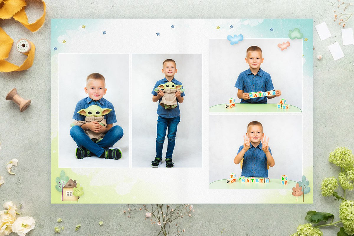 Дизайн выпускного альбома в детском саду