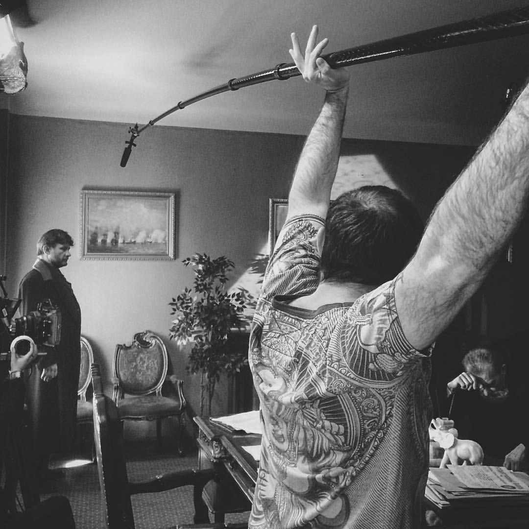 Backstage. Filmmaker Vadim Averin