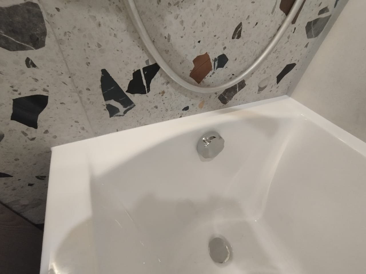 Ванная комната (ул. Кулахметова д. 15). Ремонт санузла, туалета, ванной под ключ в Казани. Укладка плитки