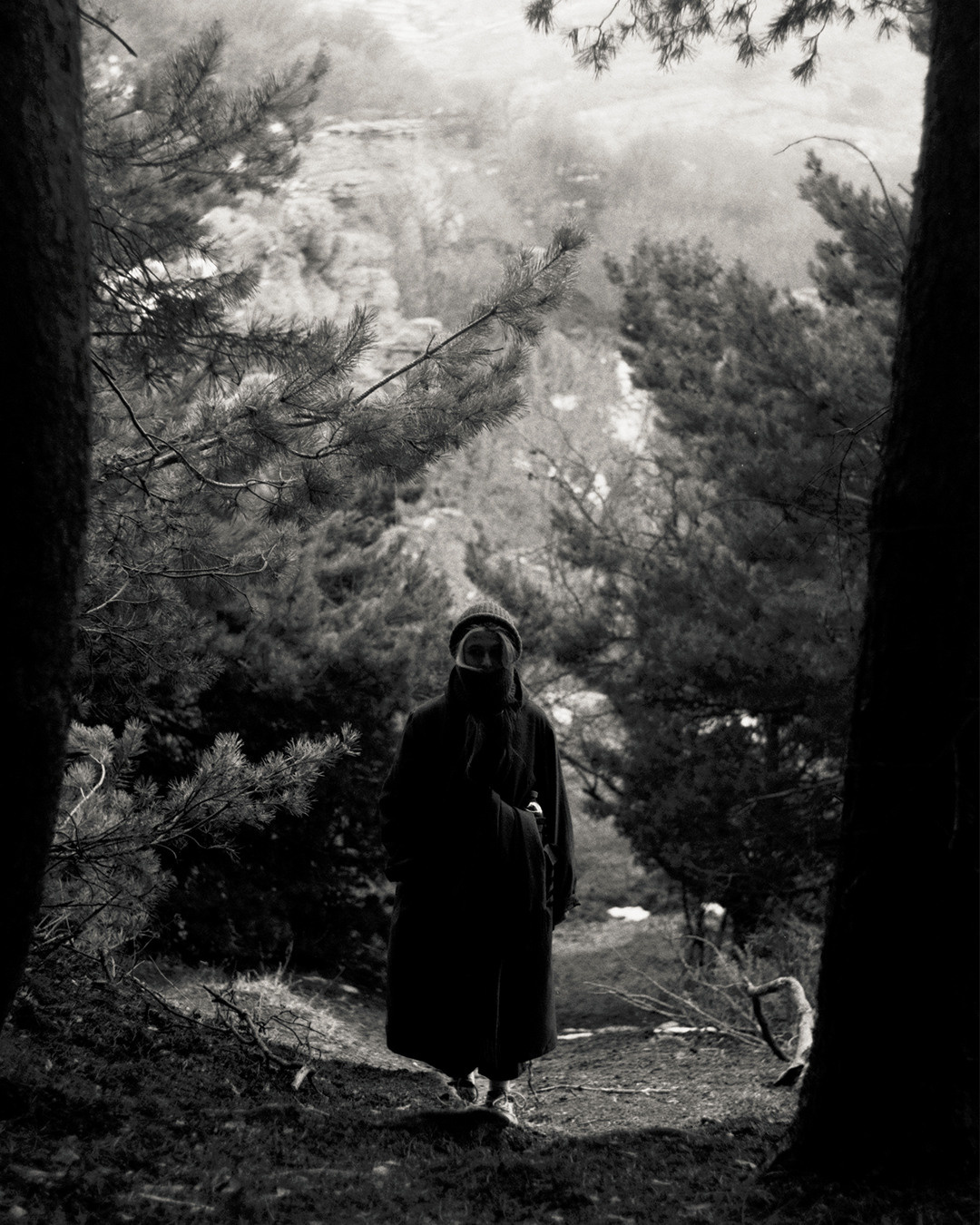 Черно-белые фотографии в горах. Плёночный фотограф Москва, Саша Звук