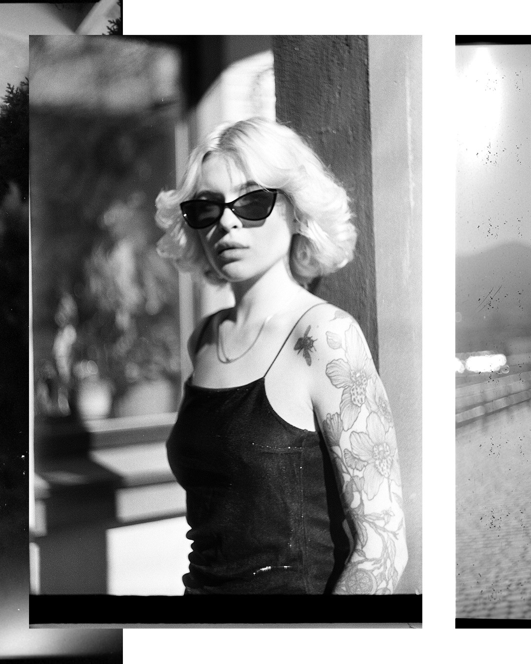 Нуарная фотосессия у черного моря. Плёночный фотограф Москва, Саша Звук