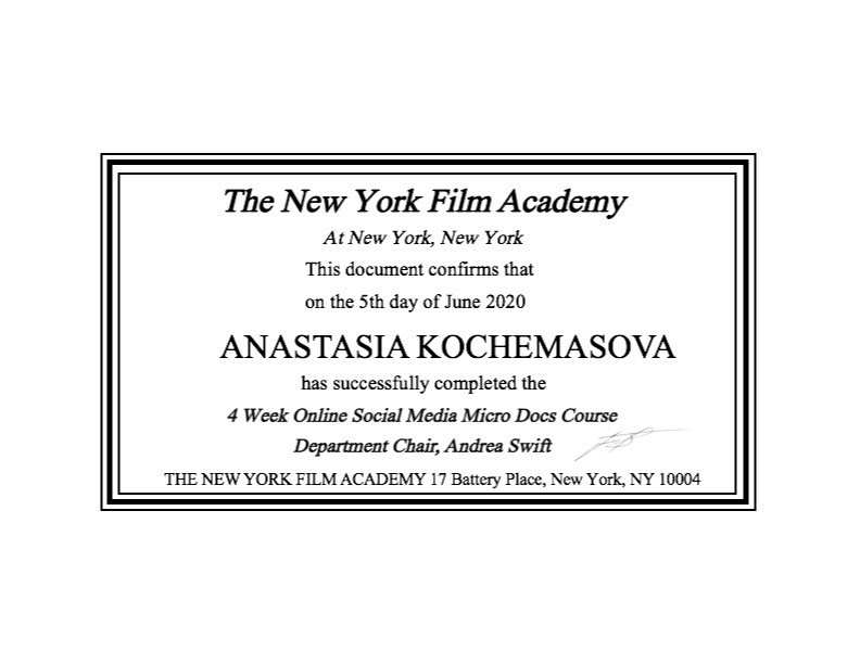 Благодарности и Сертификаты. Интерьерная съёмка