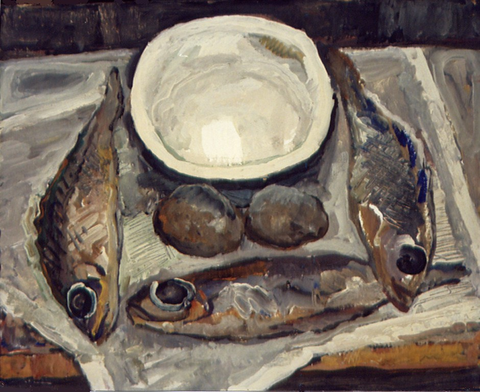 «Три рыбы» 1974 год Собр. Д. Томас. Мадрид. Художник Величко Вадим Семёнович