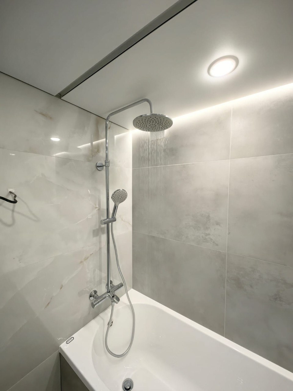 Ванная комната (ул. Четаева д. 49). Ремонт санузла, туалета, ванной под ключ в Казани. Укладка плитки