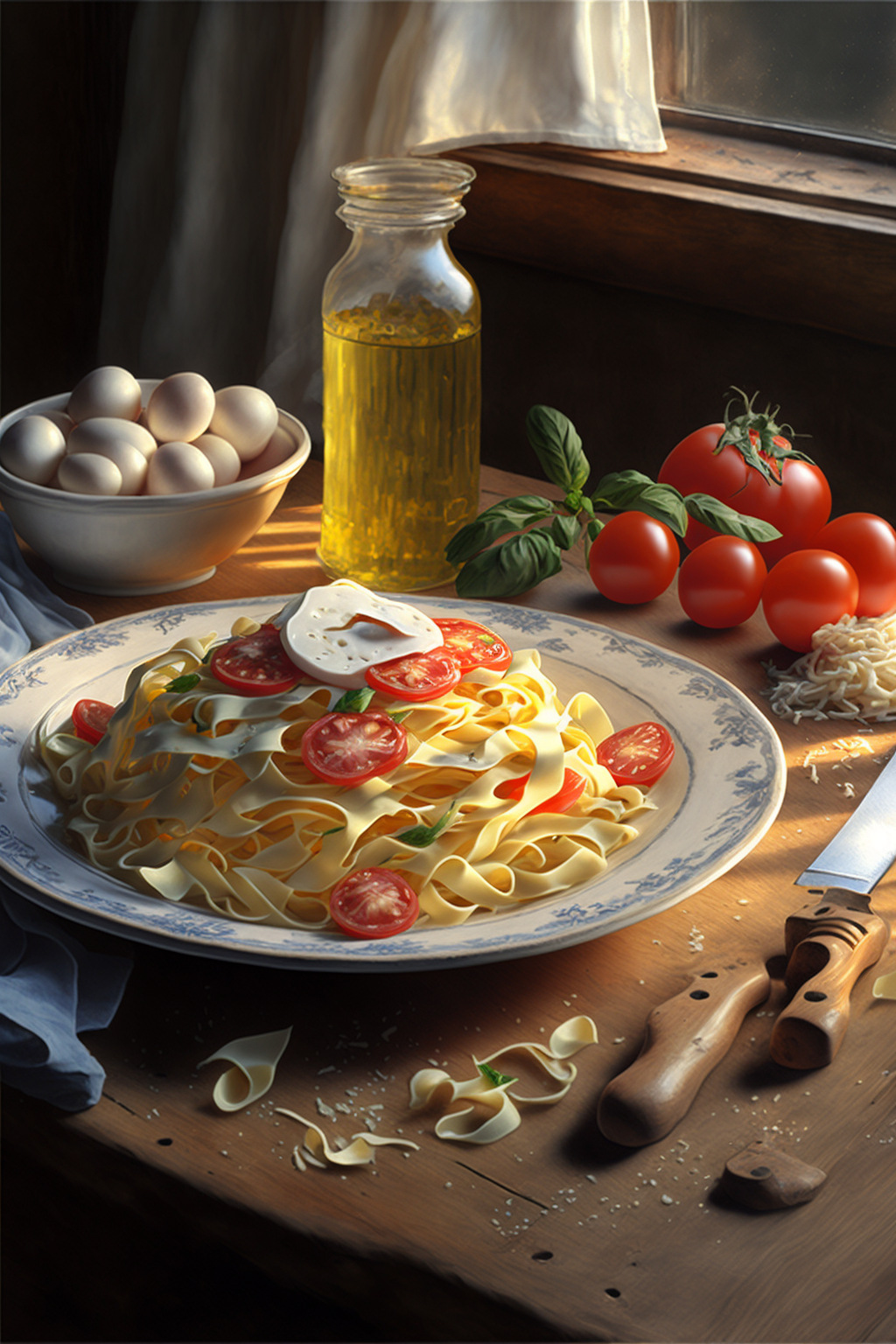 Fettuccini midjourney, ai art