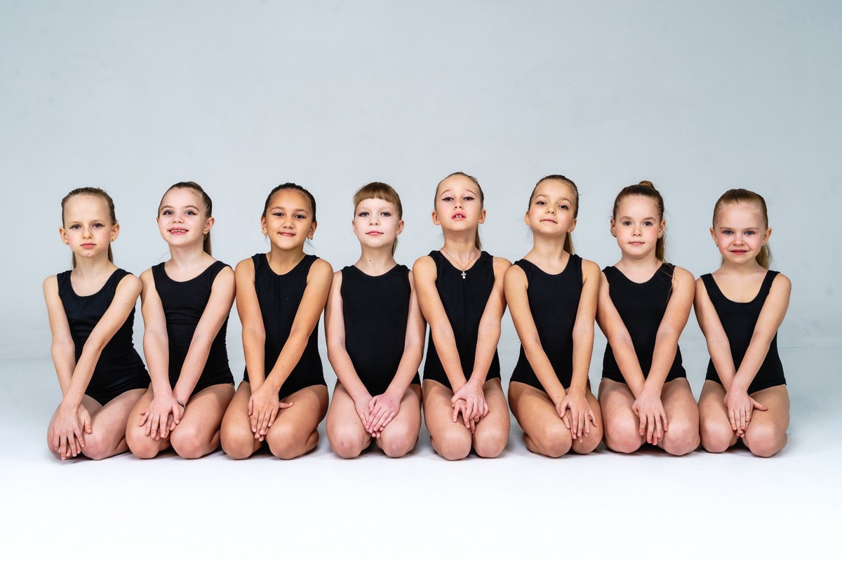 Студийная съемка эстетической гимнастики. Репортажный и семейный фотограф в Санкт-Петербурге Тарас Марченко