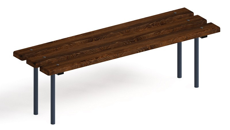 Скамейка детская Мини - МФ 41.01.05-И1Габариты (ШхДхВ): 1150x390x330 мм Зона безопасности, мм: 2150х1390 Возрастные ограничения от 3 лет 