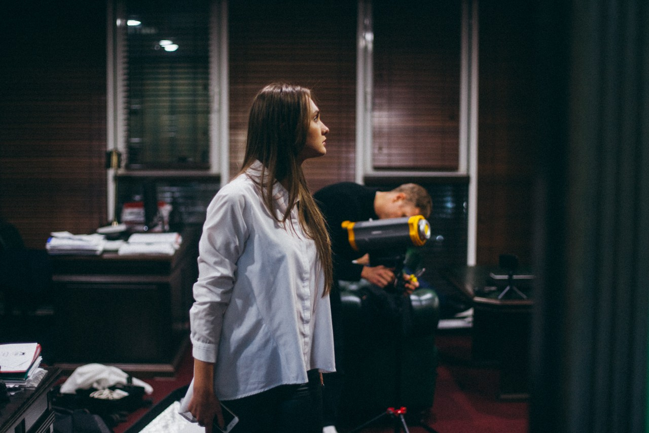 Бэкстейдж съемка рекламы. Фотограф Денис Денисов