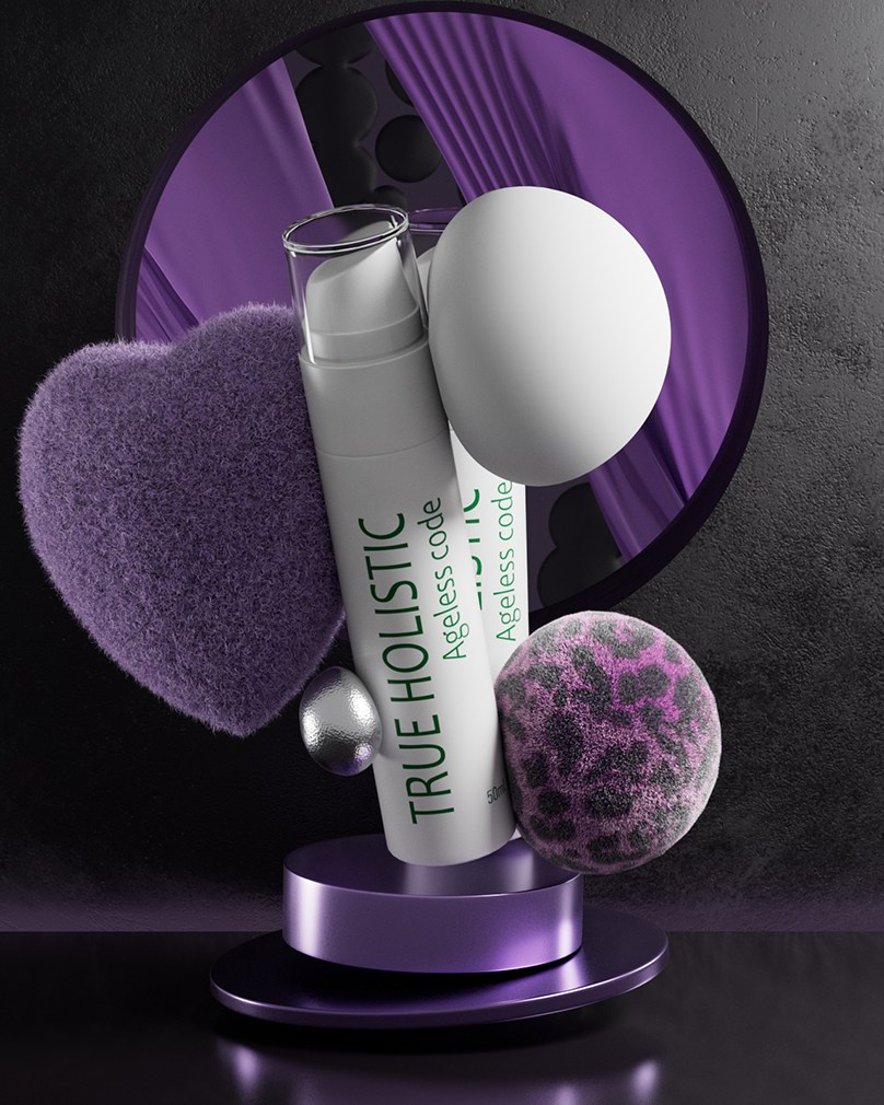 3д рендер косметики для моушн ролика