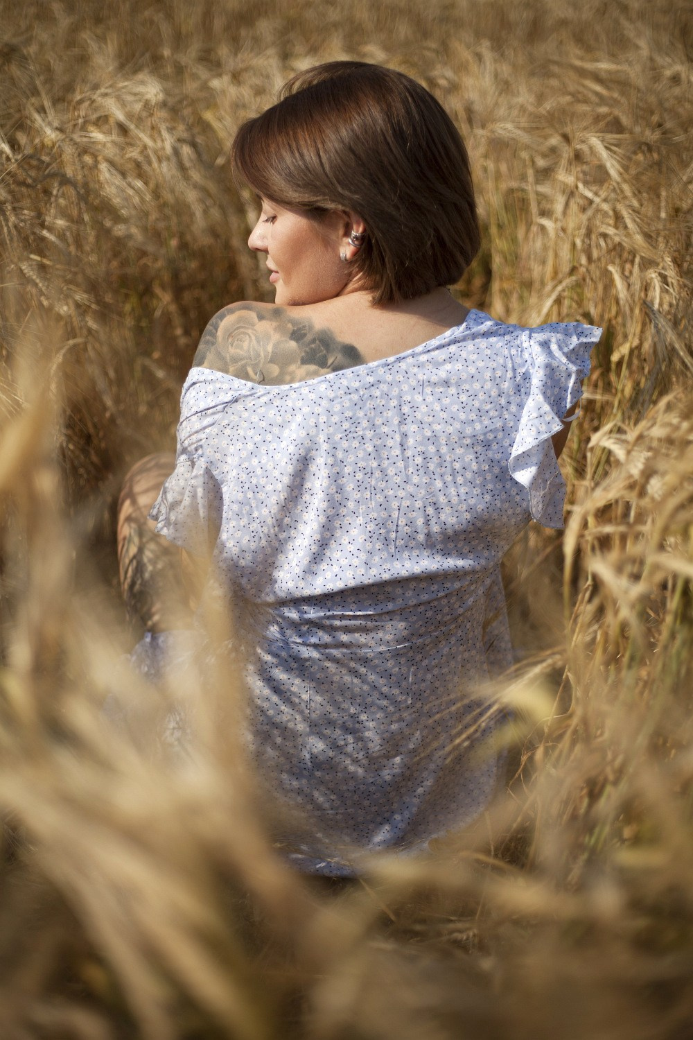 В поле. Фотограф Мария Кольцова