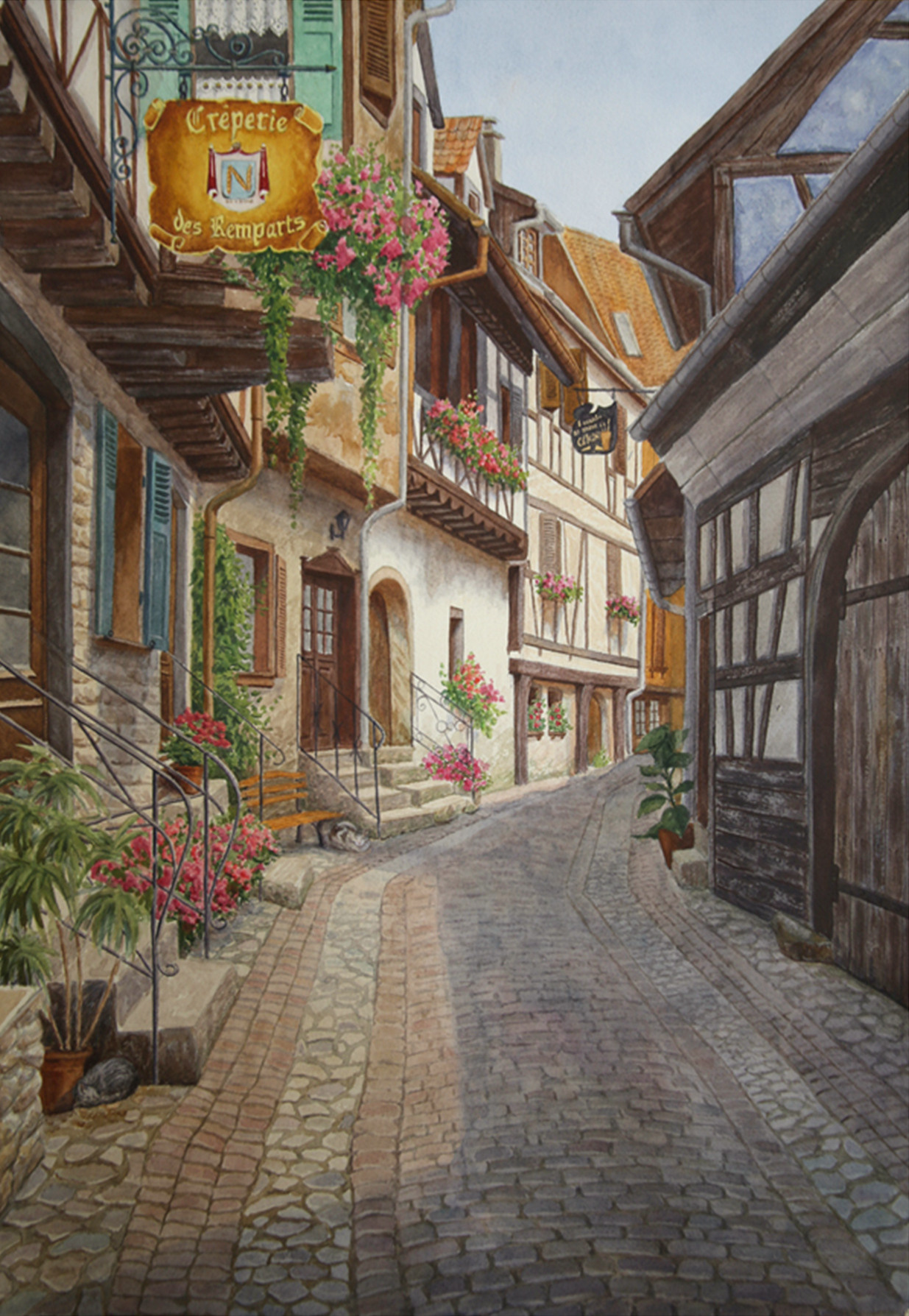 Полдень в Эгишем  42,5 х 60 бумага, акварель