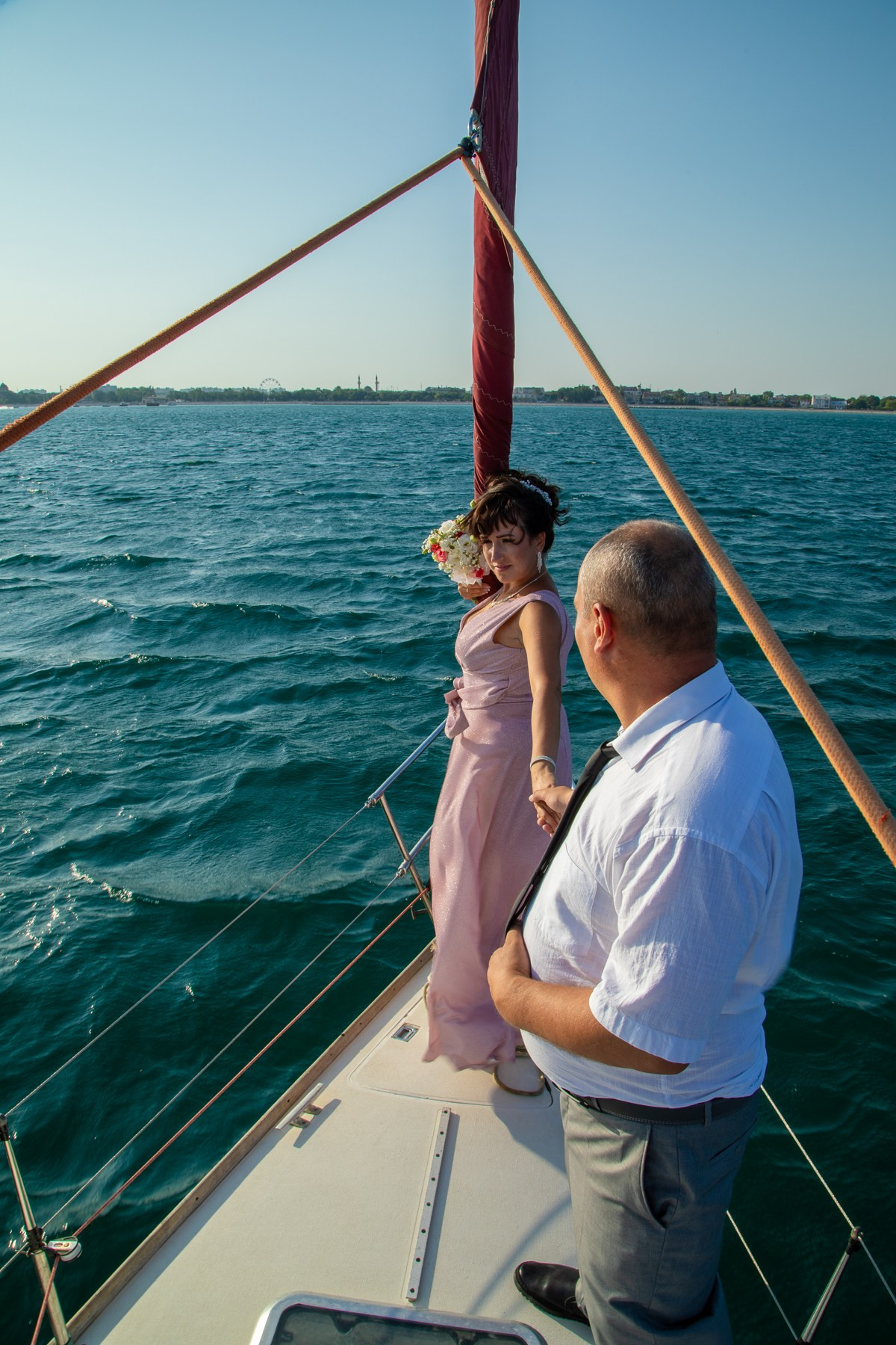 Свадьба на яхте. Фотограф и видеооператор (видеограф) в Евпатории и в Крыму
