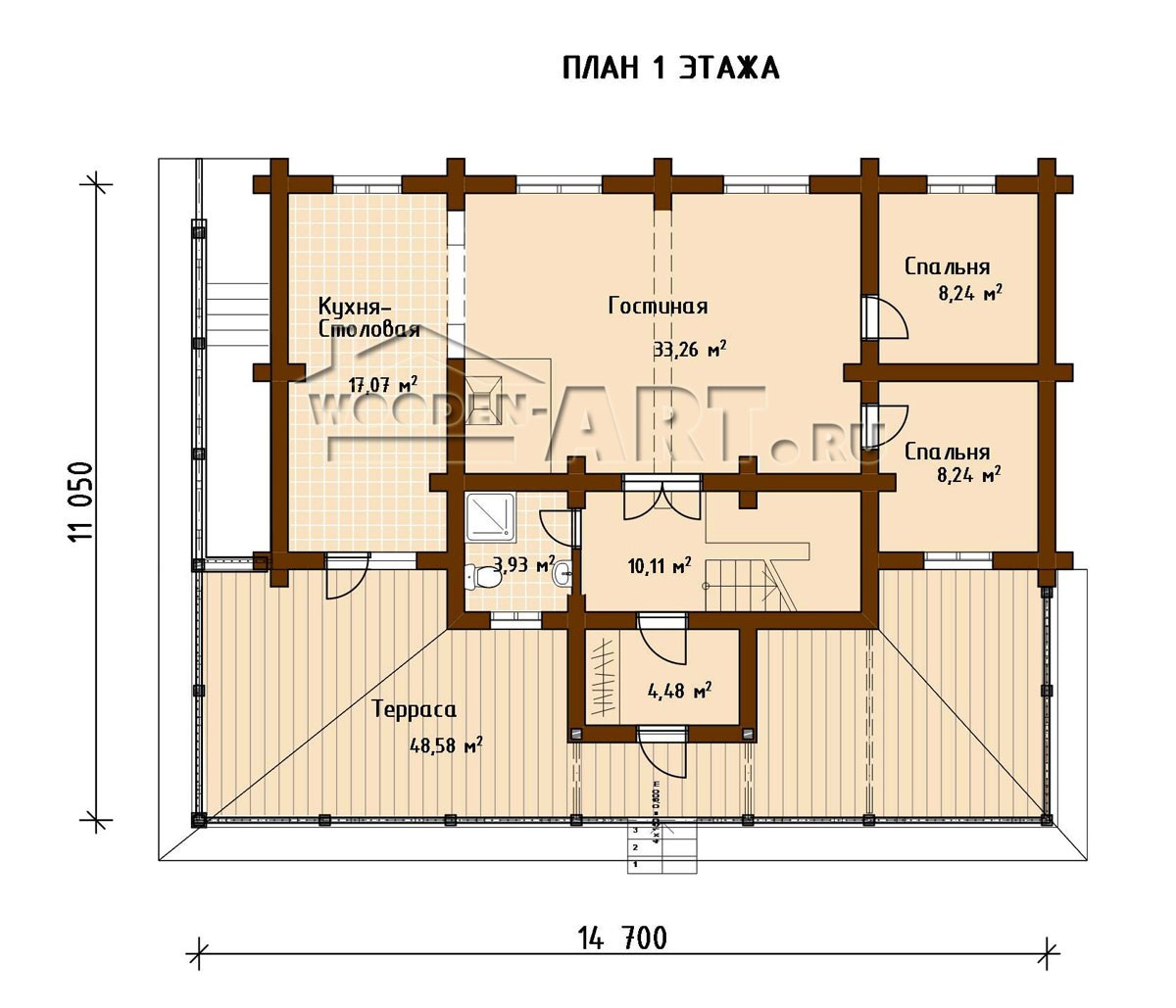 «Алиса» 259 кв. м. Проекты деревянных домов