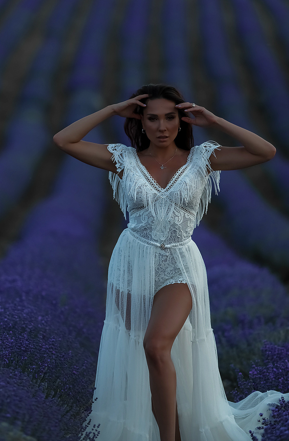 Лаванда после заката. Фотограф в Крыму Дзгоева Ксения