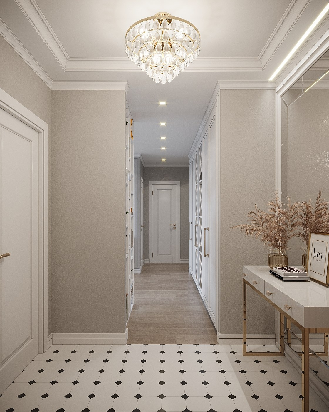 Квартира 74 м², в неоклассике, г. Москва. Студия дизайна