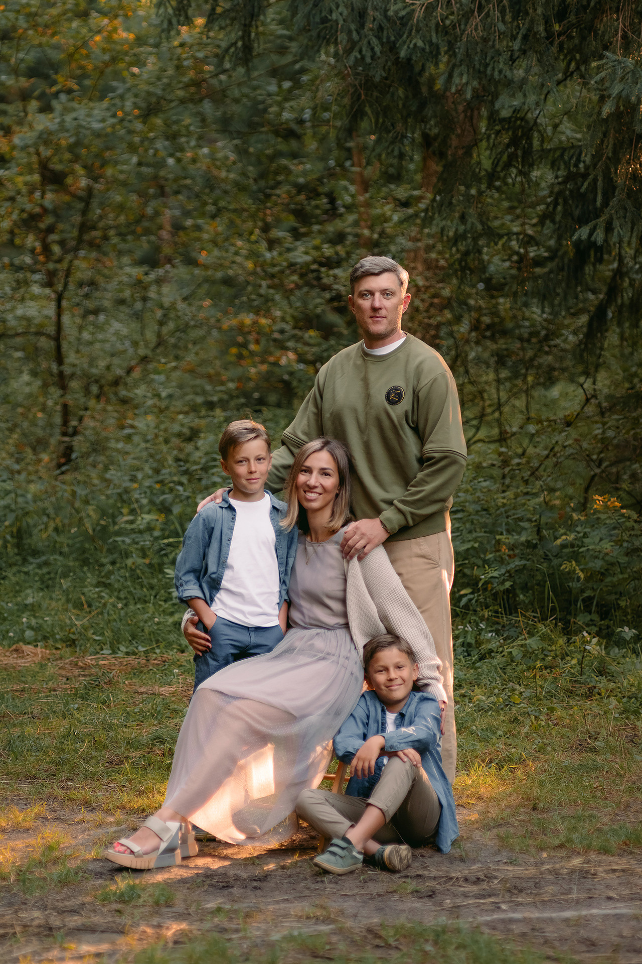 Семейная фотосессия на природе. Фотограф Юлия Кондратьева