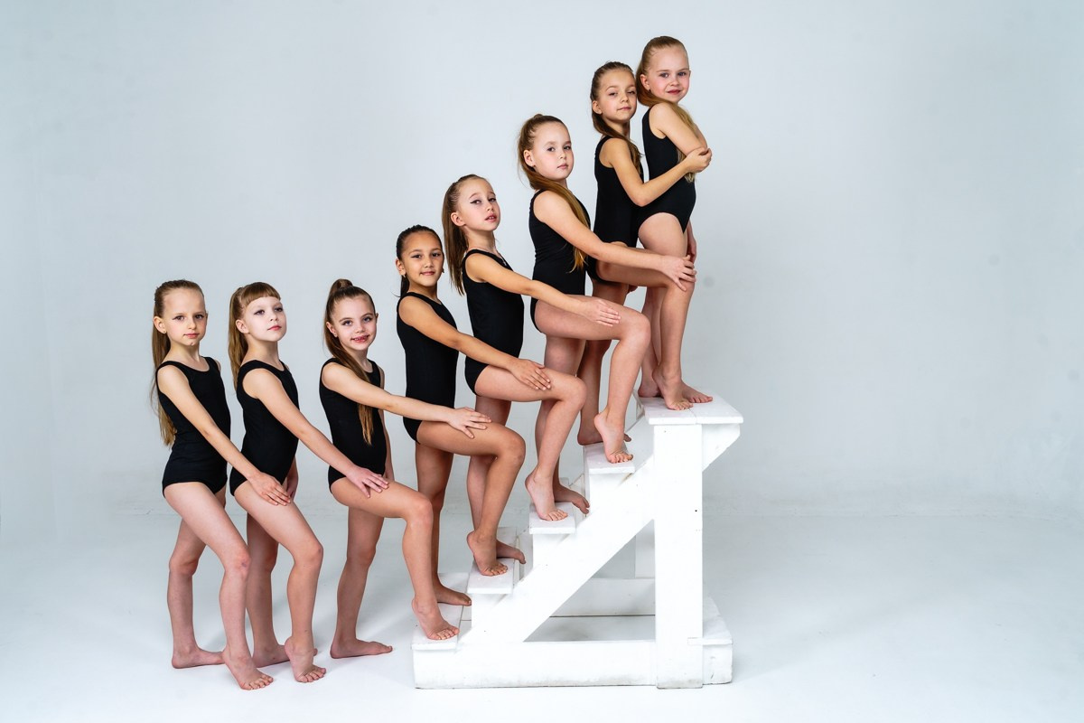 Студийная съемка эстетической гимнастики. Репортажный и семейный фотограф в Санкт-Петербурге Тарас Марченко