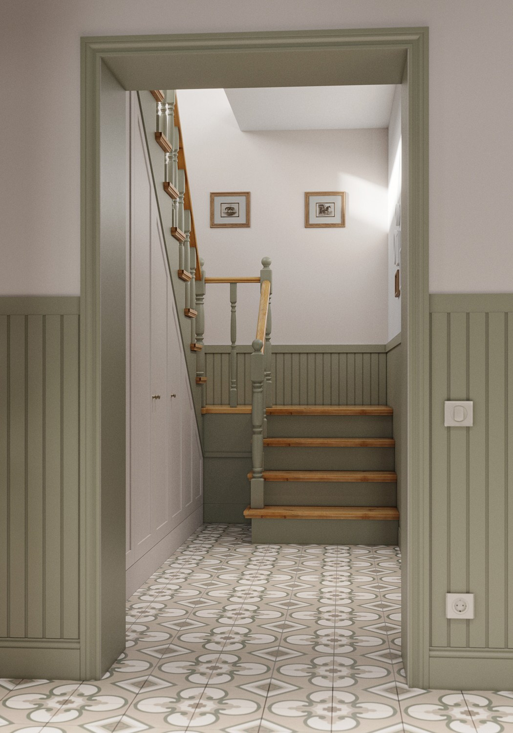 Визуализация интерьера дома в деревне Калки. 3d визуализатор marybond3d