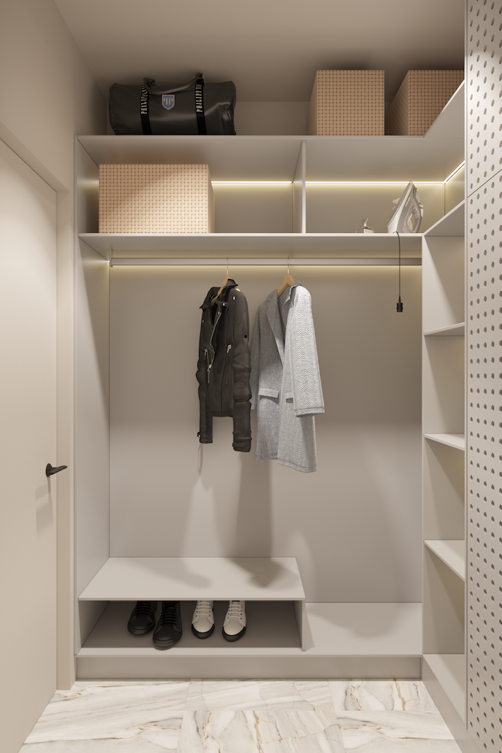 Однушка со сложной геометрией помещения