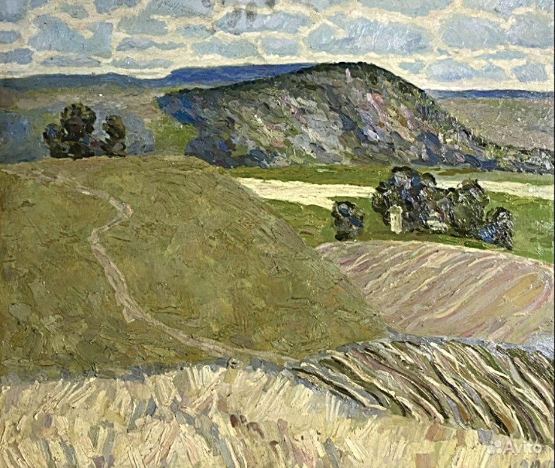 Пейзаж "По мотивам" 60Х70 см. Холст/масло 2013 живопись, масло, пейзаж https://www.avito.ru/moskva/kollektsionirovanie/kartina_peyzazh_16_po_motivam_2764053830